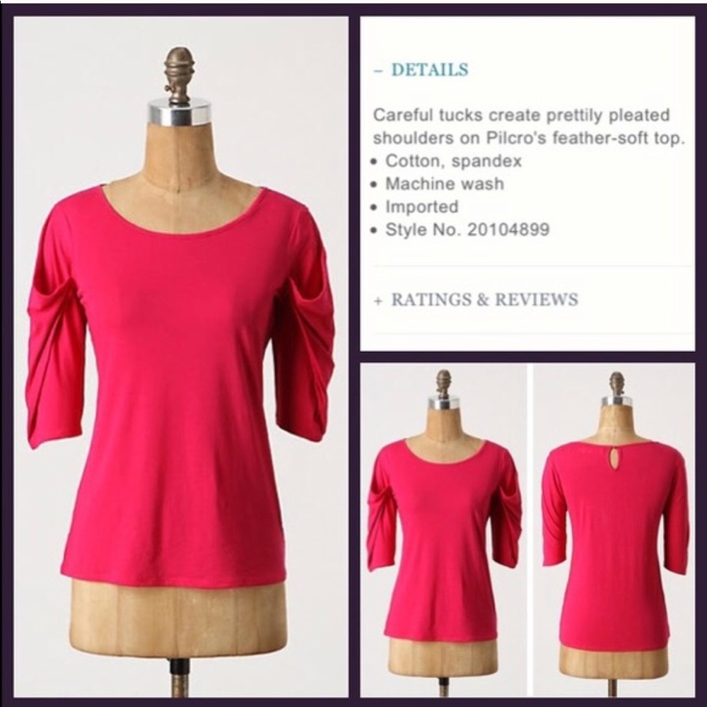 Anthro Folded Wings tee by Pilcro